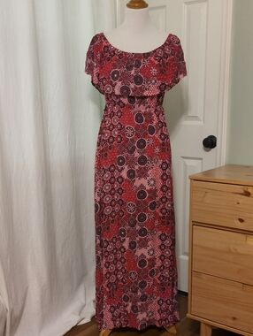 NWT Baltic Born Red Off The Shoulder Maxi Dress